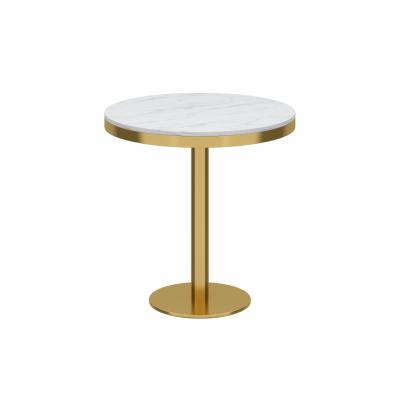 China (Other) Promotional Wholesale Customized Good Quality Gold Adjustable Modern Coffee Tables Round Side Table for sale