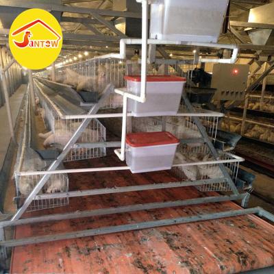 China Durable A Frame Chicken Layer Cages 3 Tier Poultry Cage Rabbit Cage System For Nigeria Poultry Farm for sale