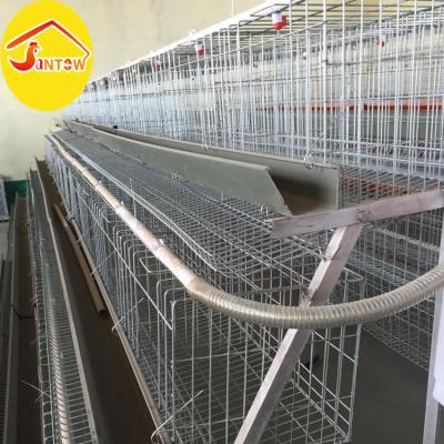 China Durable A Type Battery Cage 4 Tier Chicken Cages Hot Galvanized Rooster Cage For Poultry Farm for sale