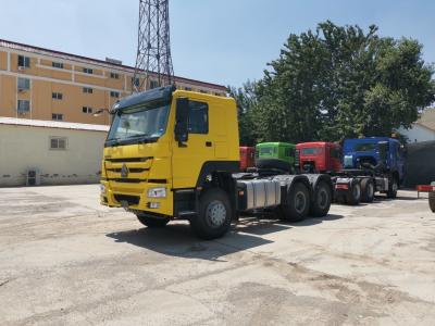 China Radial Tire Design Sinotruk HOWO Head Trailer Truck 6X4 Diesel Tow Used Tractor Truck for sale