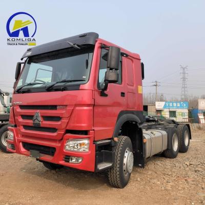 China 6X4 Drive Wheel Used Sinotruk HOWO 10 Wheeler Tow Head Trailer Truck with A/C Cabin for sale