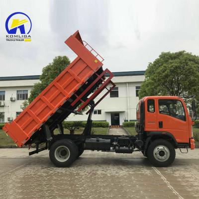 China 1-10 Tons Loading Weight HOWO 4X2 Mini Truck Light Duty Dump Truck Euro II Emission for sale