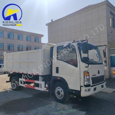 China 4.2 Ton Rear Axle Tubeless Tire Design Sinotruk HOWO Mini Light Dumper Truck to Congo for sale