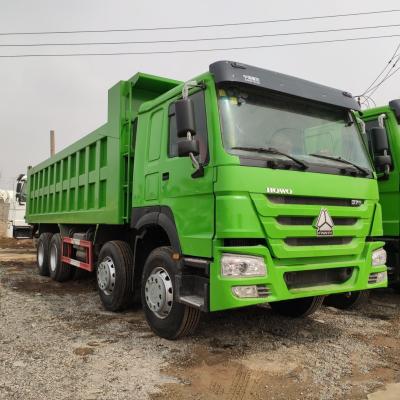 China WD615.47.D12.42 Engine Sinotruk HOWO 6X4 Green Color Secondhand Used Tipper Dump Truck for sale