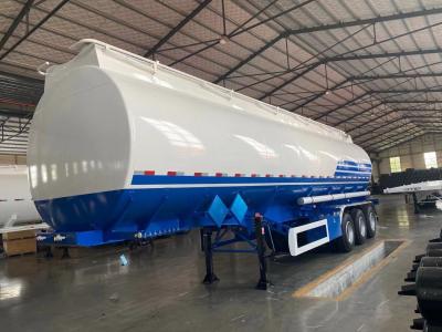 China ABS Anti-lock Braking System 3 Axles 40000 42000 45000 Liters Aluminum Fuel Tank Trailer for sale