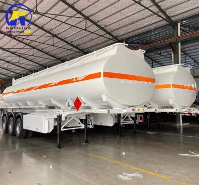 China 40000L Fuel Oil Tank Tri-Axles Semi-Trailer with Discharge Vale 4