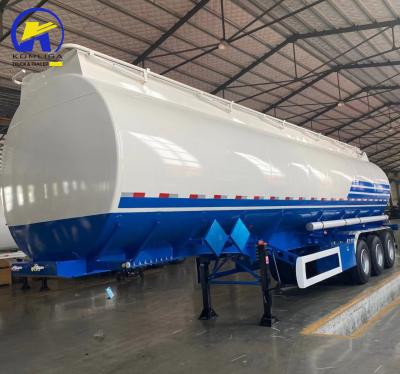 China GCC Certified 3 Axle 40 Cubic Meters Aluminum Oil Fuel Tank Trailer for African Needs for sale