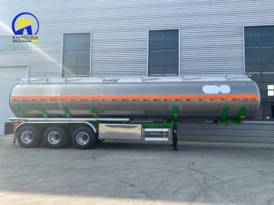 China 1820mm Tread 2023 3axle 45000L Liters Aluminum Alloy Oil Tank Fuel Tanker Semi Trailer for sale