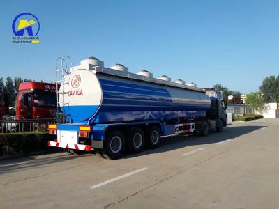 China Flatbed 3 Axles Diesel Tank Trailer Fuel Oil Tank Semi Trailer for Fuel Transportation for sale