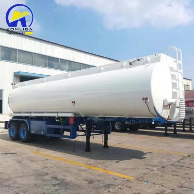 China 2/3 Axle Heavy Oil Fuel Tank Semi Trailer for Tractor Truck Aluminum Walkway and Tool Box for sale