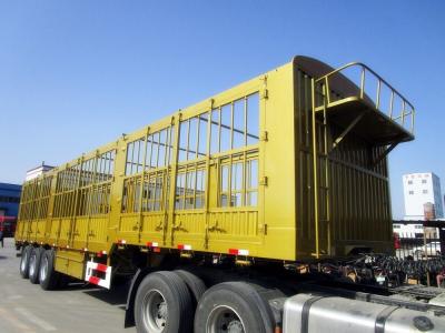 China 4 Axle Heavy Duty 60/70/80 Tons Single Wheel Insulated Cargo Trailer with LED Light for sale