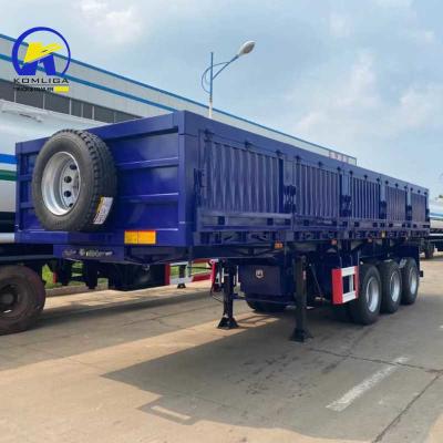 China One Piece Tool Box 1m *0.5m*0.5m Sinotruk Heavy Trailer 3 Axles 80t Cargo Semi Trailer for sale