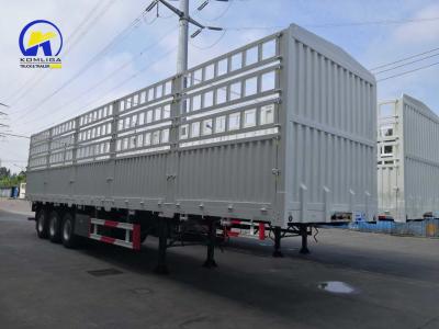 China Twist Locks Optional Lowbed Flatbed Truck for Chinese Fence Cargo Trailer Transportation for sale