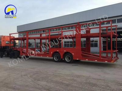 China Steel Double Deck Semi Trailer for Car Carrier Vehicle Transport to Kazakhstan Market for sale