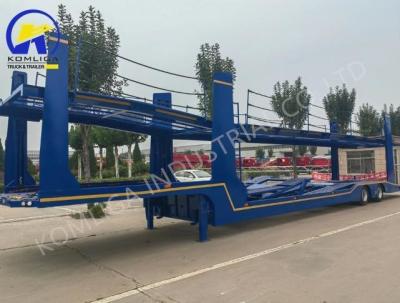 China 2 Axle 6-8 Units Hydraulic Lifting Transport Carrier Car Trailer with 13/16 Tons Axle for sale