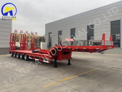 China Russia Market Heavy Duty 100tons 15m 7m Lowbed Semi Trailer with Airbag Suspension for sale