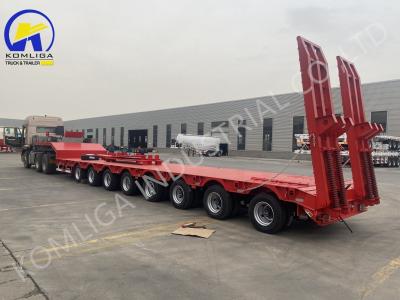 China Multi 12 Tire Number Lowbed Low Bed Lowboy Loader Truck Semi-Trailer for Turkmenistan for sale