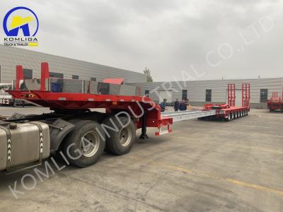 China Jost 2.0/3.5 Inch King Pin Multi Axles 60/80/100 Tons Lowbed Semi Trailer for Russia for sale