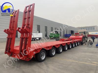 China High Capacity Extendable Gooseneck Detachable Lowbed Semi Truck Trailer for Kyrgyzstan for sale