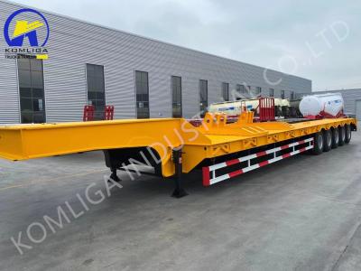 China 7000-8000mm Wheel Base Customizable 5/6/7/8 Axles Low Boy Trailers Lowbed Semi Trailer for sale