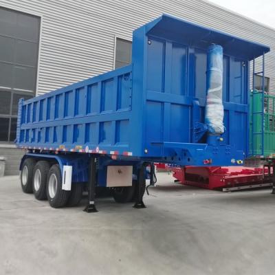 China Semi-Trailer Dumper Self-dumping 3 Axle Hydraulic Tipping Trailer for sale