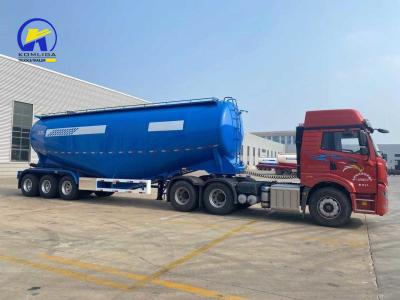 China Flatbed 3 Axles 28cbm 40ton Bulk Cement Tank Tanker Trailer with Wabco Re6 Relay Valve for sale