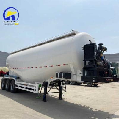 China 3 Axles 4 Axles Dry Bulk Cement Semi Trailer with Cross Arm Type Suspension Systems for sale