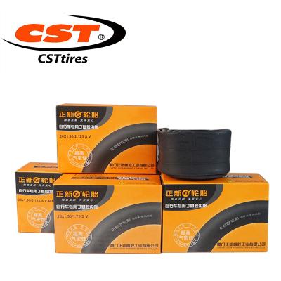 China Cheap CST 26*1.5 1.75 mountain bikes bicycle inner tube bicycle inner tube mountain bike inner tube 1.9 1.95 2.125 2.3 2.4 2.5 for sale