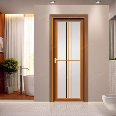 China Best Selling Modern Aluminum Toilet Door Bathroom Glass Door Frame Aluminum Swing Door for sale