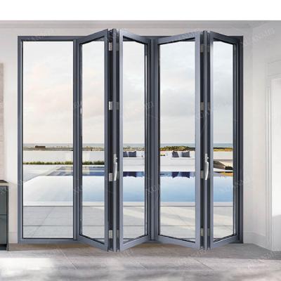 China Xuanmei Advanced Technology Entrance Door Modern French Aluminum Folding Doors for sale