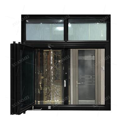 China Sound Insulation Foshan Windows Manufacturer Bullet Proof Glass Windows Modern Aluminum Stained Glass Windows for sale