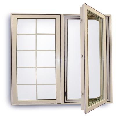 China Xuanmei Swing Insulated Windows Tripple Open Frame Aluminum Casement Window for sale