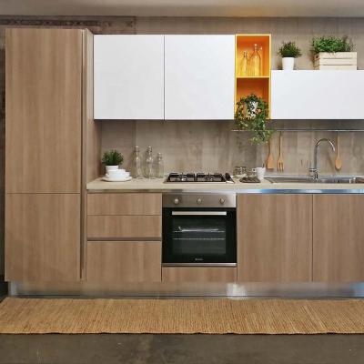 China Modern Apartment Use Low Price Small Kitchen Unit Cabinet Designs Wood Grain Sideboards for sale