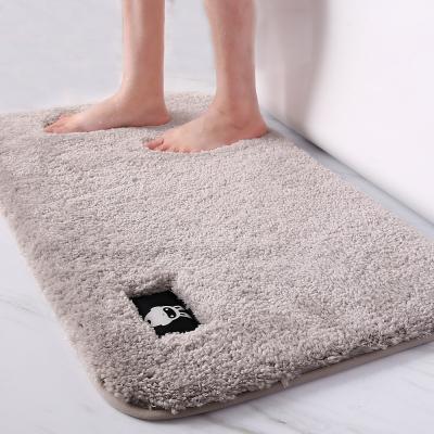 China Absorbent Bathroom Mat Kitchen Mat Bath Cover Protective Mat Carpet Bedroom Non-Slip Foot Floor High-hair Bathroom Door Washable Toilet for sale