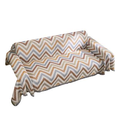 China Double-Sided Jacquard Sofa Cover Towel Sofa Blanket Sofa Cushion Cover Four Seasons New Geometric Protective Home Decoration for sale