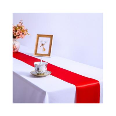 China Oilproof factory direct sale low price 30cm*275cm wedding decoration table and chair high quality fabric for sale