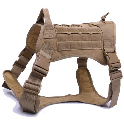 China Viable Tactical Dog Harness Pet Training Vest Dog Harness and Leash Set Pet Vest for Small Medium Large Dogs for sale