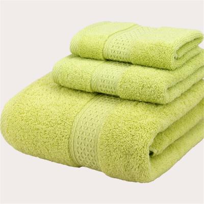 China Hotel Quality 100%Cotton Antimicrobial Bath Towel Set Large Bath Towels Hand Towels Washcloths For Bathroom Highly Absorbent for sale