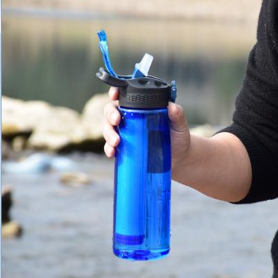 China 99.9999% Camping Filter Bottle 0.01-0.1 Micron Sustainable Stocked for sale