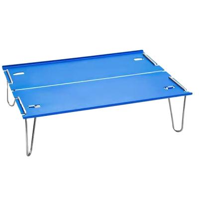 China Simple Folding Table 304 Stainless Steel Portable Aluminum Table Family Picnic Table Outdoor Camping Lightweight Legs for sale