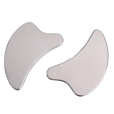 China Europe 304 Stainless Steel 316 Massage Scraper Skin Care Rise Gua Sha Stainless Steel Facial Tool For Face for sale