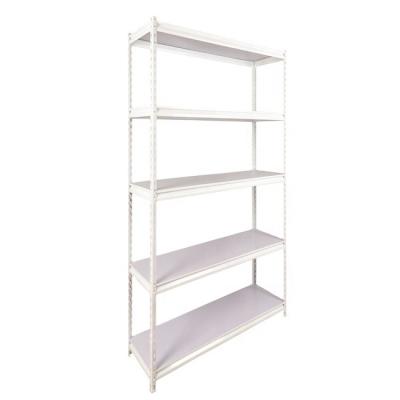 China Light Duty Metal Corrosion Protection Garage Boltless Storage Rivet Stacking Shelving Rack for sale