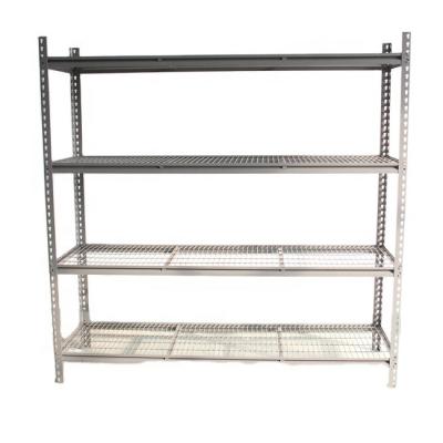 China Q235B 37*37 light duty slotted angle boltess shelves for sale