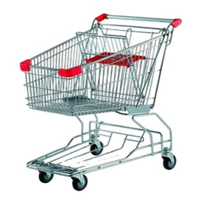 China Folding Shopping Cart Type And Chrome Plated Surface Handling Shopping Cart Parts for sale