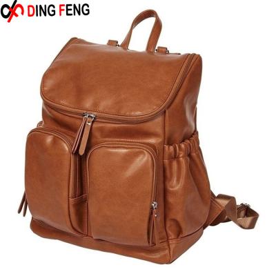 China OEM Factory Fashion Mummy Backpack Baby Diaper Backpack Travel Diaper Backpack Mummy Leather Bag for sale