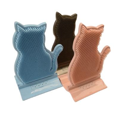 China Cat Scratching Rubbing Brush Toy Pet Itching Supplies Viable Cat Grooming Comb Pet Hair Removal Pet Massage Supplies for sale