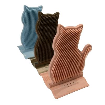 China Viable Cat Brush Comb Corner Placed Cat Massage Brush Board Cat Scratch Scratch Itching Toy for sale