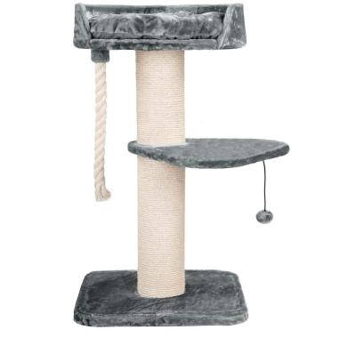 China Simple but durable plush viable Cat Scratching Post Wooden Cat Scratching with Sisal Cat Tree Board rope for scratching and playing for sale