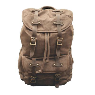 China Large Waterproof Travel School Bag Gift For Him Rucksack Unisex Women's College Canvas Rucksack Men's Laptop Rucksack for sale