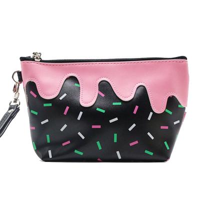 China DEQI 2019 Fashion Lady Cute Cartoon Ice Shape Women Toiletry Bag Cosmetic Pouch Travel Portable Waterproof Cream Outdoor Makeup Bag for sale